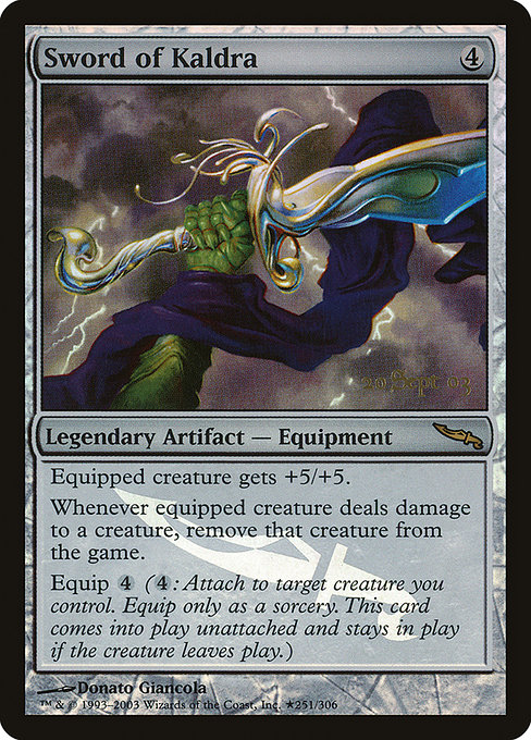 Magic the Gathering Card - Sword of Kaldra - MTG Circle