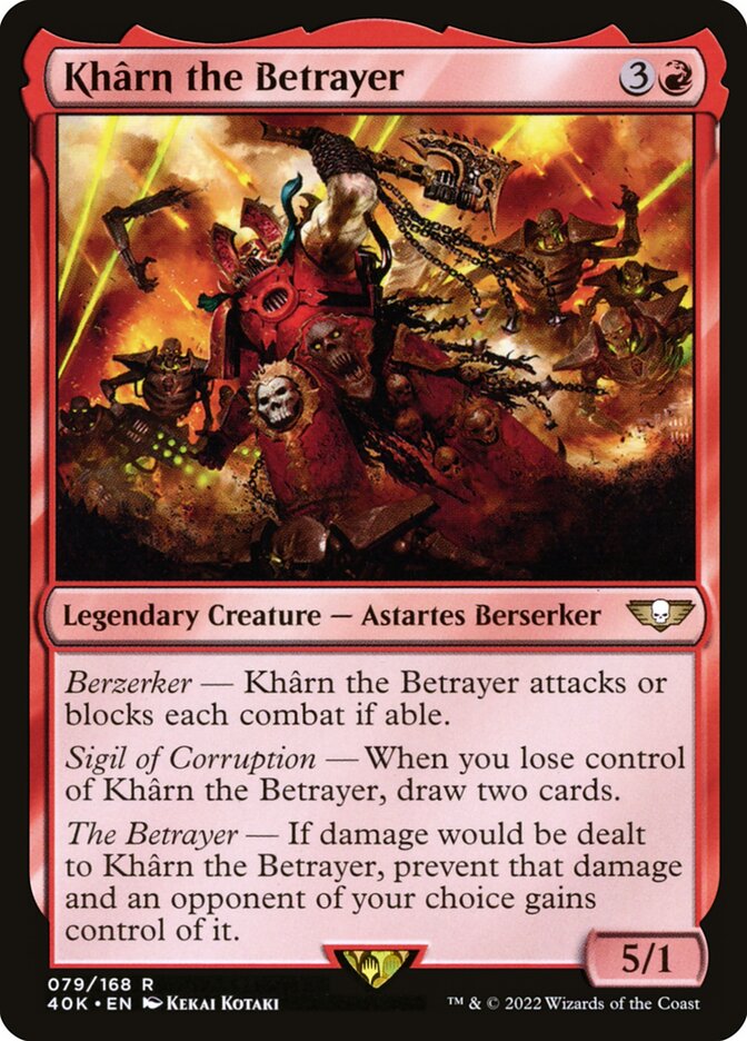 Magic the Gathering Card - Khârn the Betrayer - MTG Circle