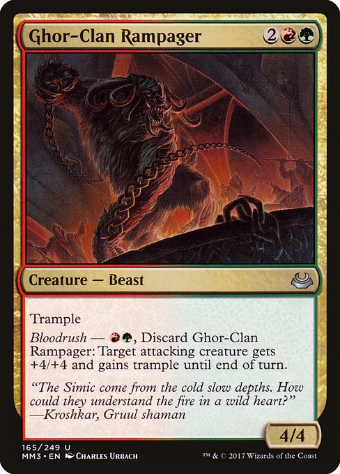 Magic the Gathering Card - Ghor-Clan Rampager - MTG Circle