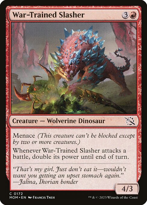 Magic the Gathering Card - War-Trained Slasher - MTG Circle