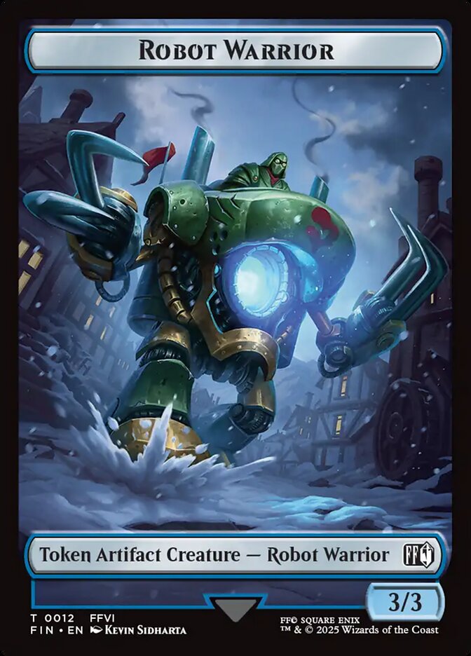 Magic the Gathering Card - Robot Warrior - MTG Circle