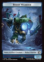Magic the Gathering Card - Robot Warrior - MTG Circle