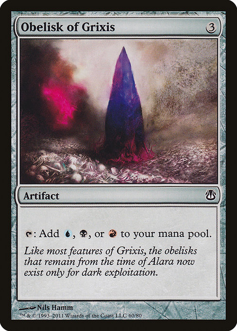 Magic the Gathering Card - Obelisk of Grixis - MTG Circle