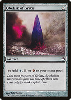 Magic the Gathering Card - Obelisk of Grixis - MTG Circle