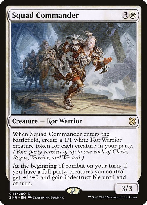 Magic the Gathering Card - Squad Commander - MTG Circle