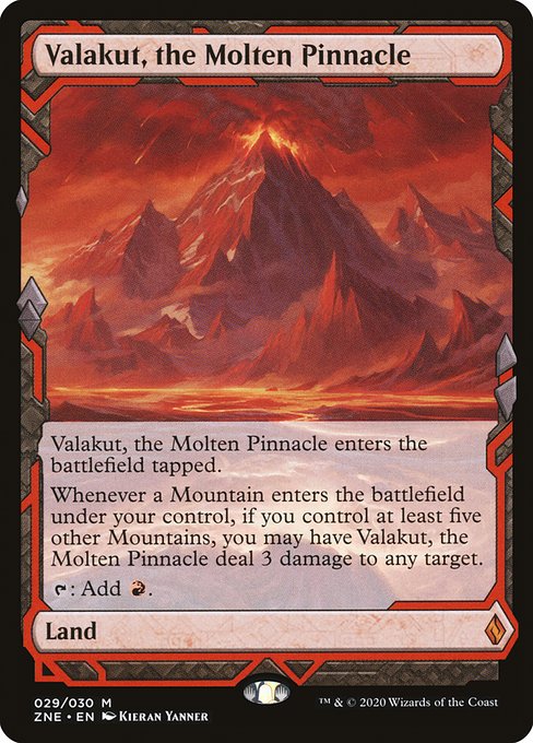 Magic the Gathering Card - Valakut, the Molten Pinnacle - MTG Circle