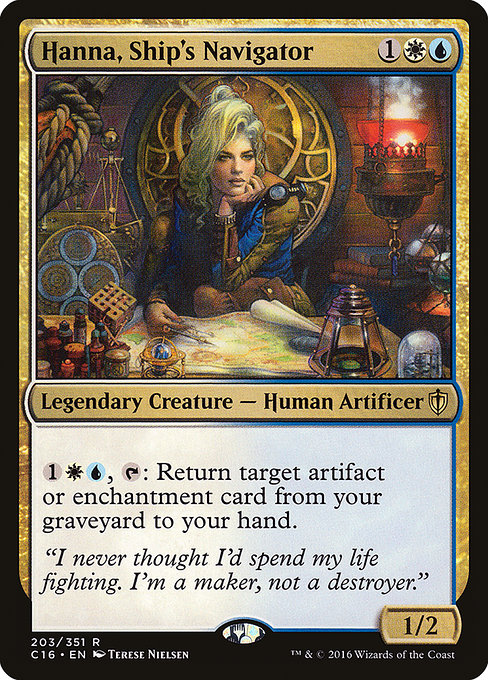 Magic the Gathering Card - Hanna, Ship's Navigator - MTG Circle