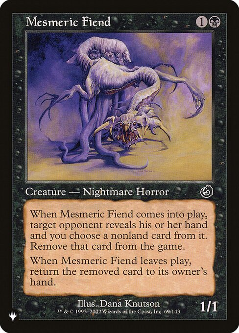 Magic the Gathering Card - Mesmeric Fiend - MTG Circle