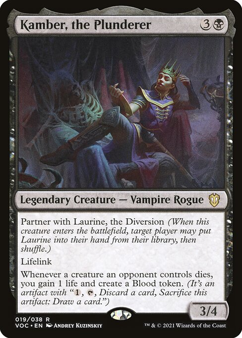 Magic the Gathering Card - Kamber, the Plunderer - MTG Circle