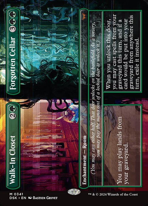 Magic the Gathering Card - Walk-In Closet // Forgotten Cellar - MTG Circle