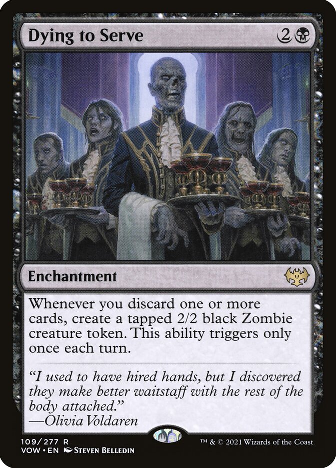 Magic the Gathering Card - Dying to Serve - MTG Circle