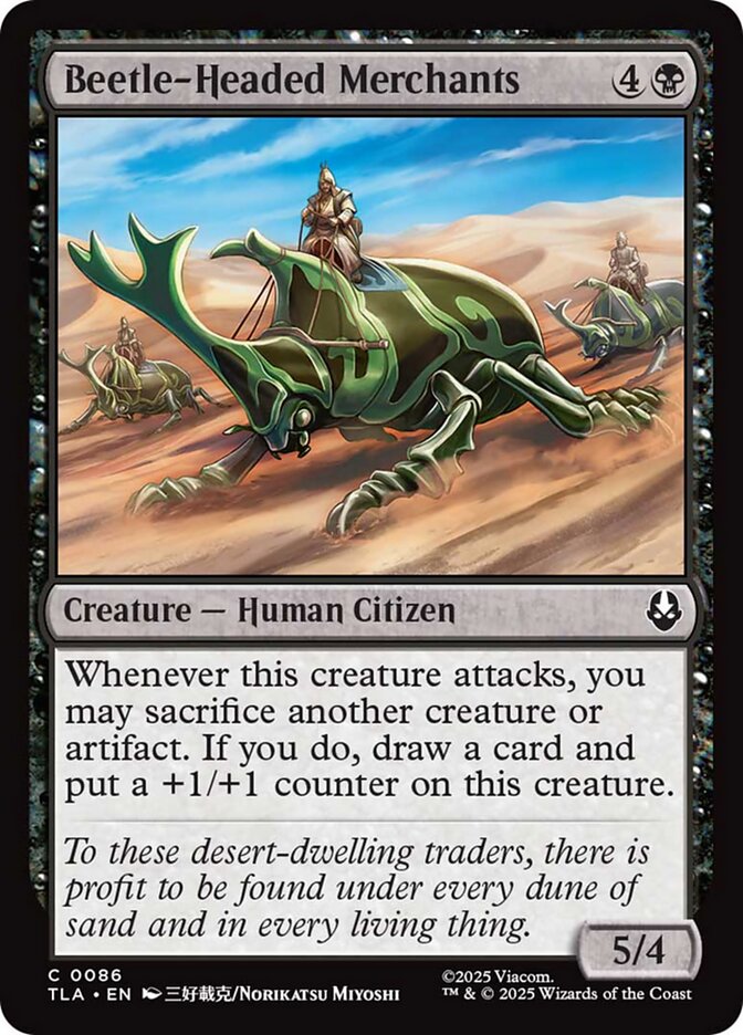 Magic the Gathering Card - Beetle-Headed Merchants - MTG Circle