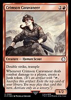 Magic the Gathering Card - Crimson Caravaneer - MTG Circle