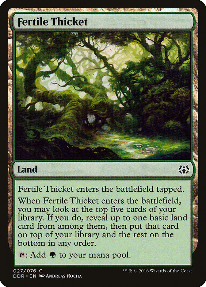 Magic the Gathering Card - Fertile Thicket - MTG Circle