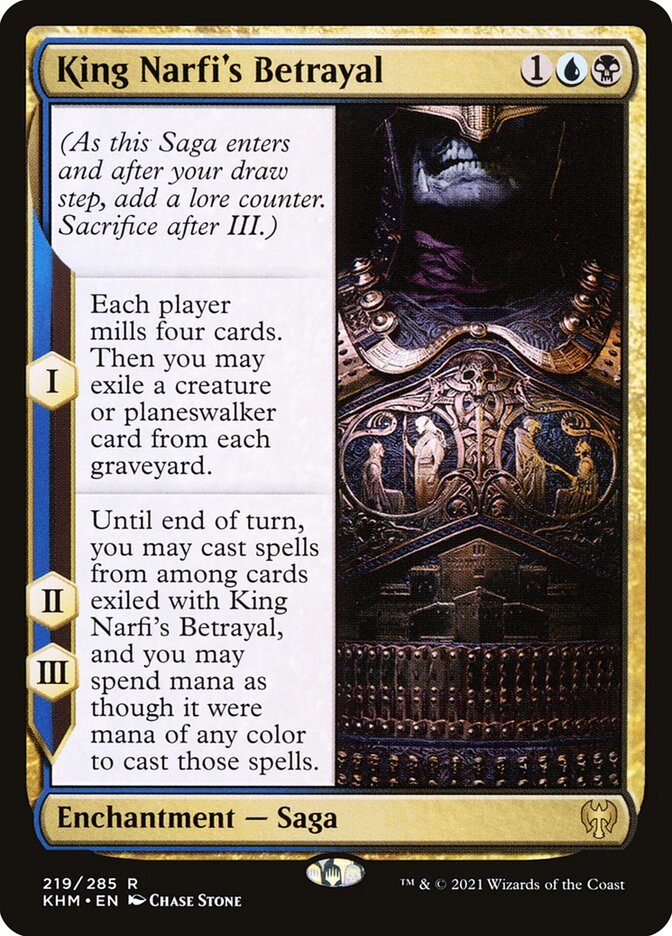 Magic the Gathering Card - King Narfi's Betrayal - MTG Circle