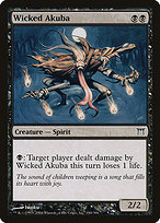 Magic the Gathering Card - Wicked Akuba - MTG Circle