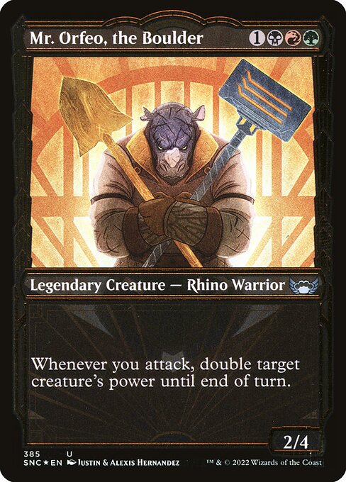 Magic the Gathering Card - Mr. Orfeo, the Boulder - MTG Circle