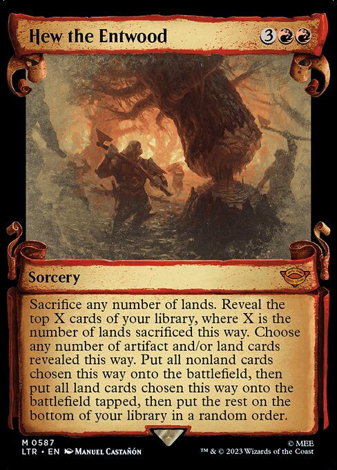 Magic the Gathering Card - Hew the Entwood - MTG Circle