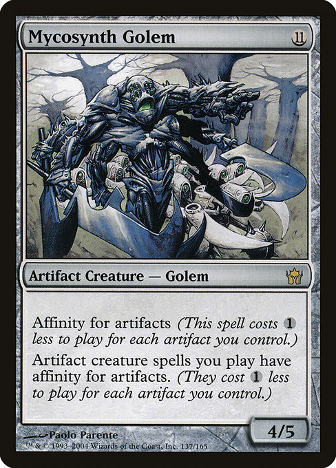 Magic the Gathering Card - Mycosynth Golem - MTG Circle
