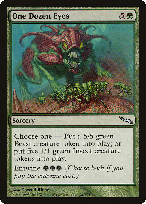 Magic the Gathering Card - One Dozen Eyes - MTG Circle