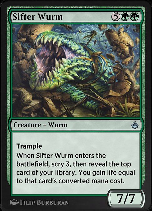 Magic the Gathering Card - Sifter Wurm - MTG Circle