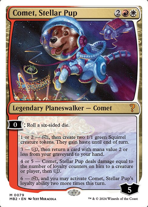 Magic the Gathering Card - Comet, Stellar Pup - MTG Circle