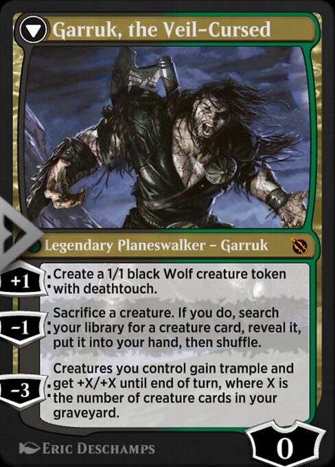 Magic the Gathering Card - Garruk, the Veil-Cursed - MTG Circle