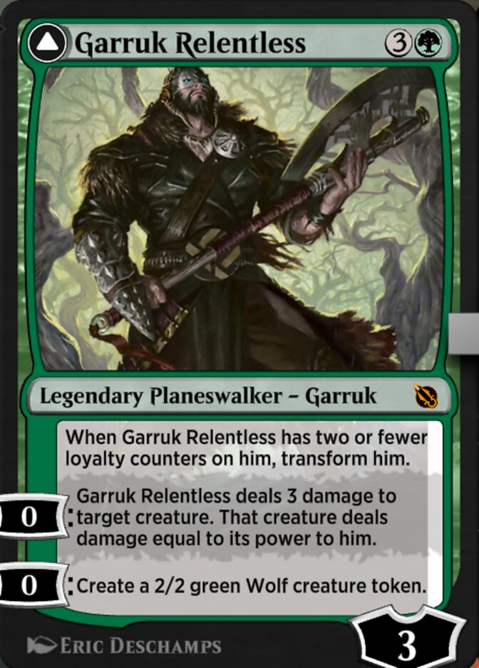Magic the Gathering Card - Garruk Relentless - MTG Circle