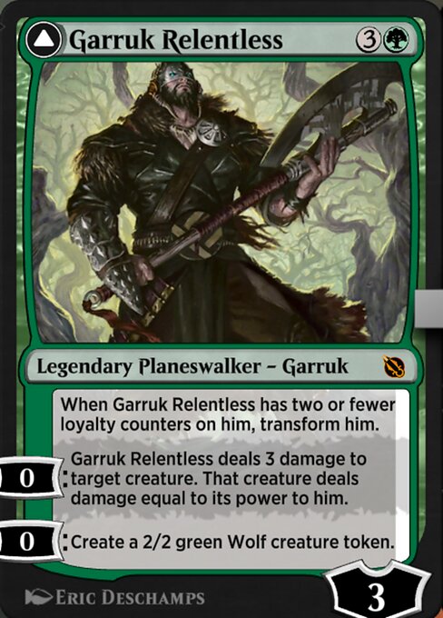 Magic the Gathering Card - Garruk Relentless - MTG Circle