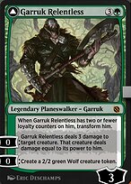Magic the Gathering Card - Garruk Relentless // Garruk, the Veil-Cursed - MTG Circle