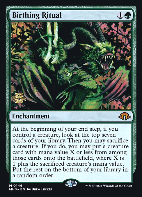 Magic the Gathering Card - Birthing Ritual - MTG Circle