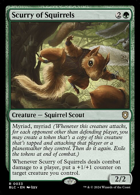 Magic the Gathering Card - Scurry of Squirrels - MTG Circle