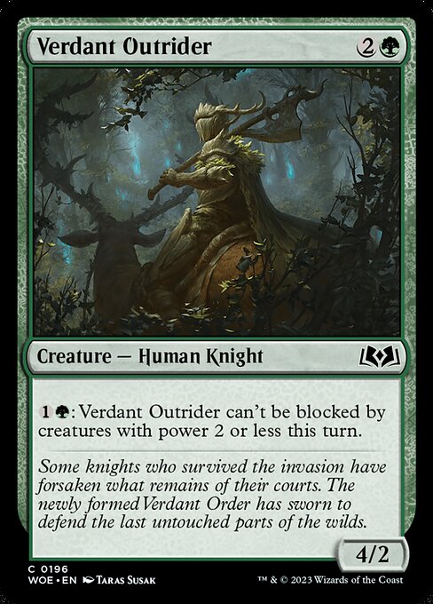 Magic the Gathering Card - Verdant Outrider - MTG Circle