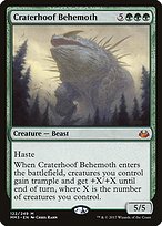 Magic the Gathering Card - Craterhoof Behemoth - MTG Circle