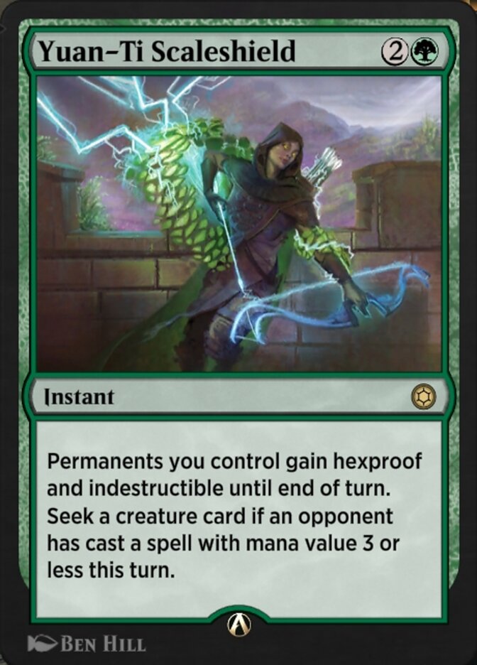 Magic the Gathering Card - Yuan-Ti Scaleshield - MTG Circle