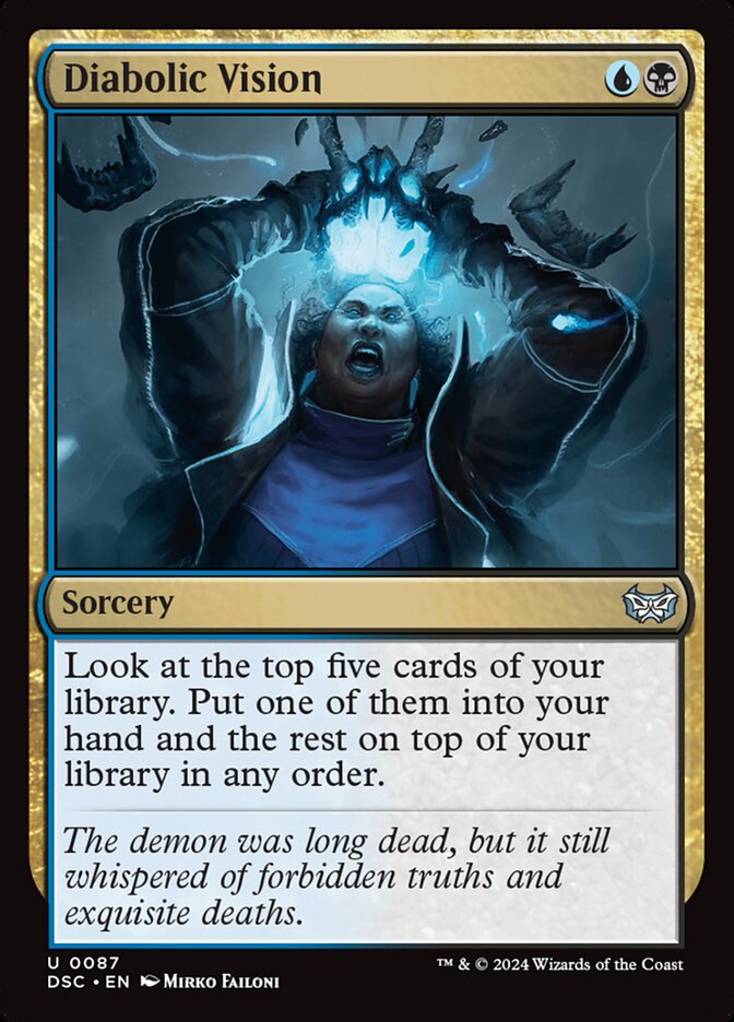 Magic the Gathering Card - Diabolic Vision - MTG Circle