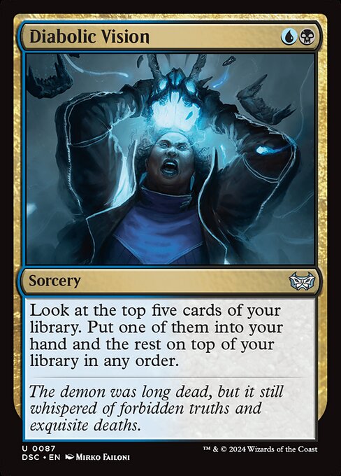 Magic the Gathering Card - Diabolic Vision - MTG Circle