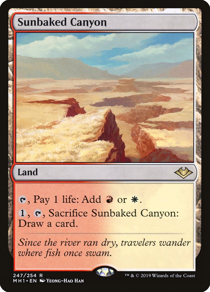 Magic the Gathering Card - Sunbaked Canyon - MTG Circle