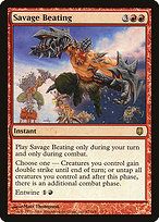 Magic the Gathering Card - Savage Beating - MTG Circle