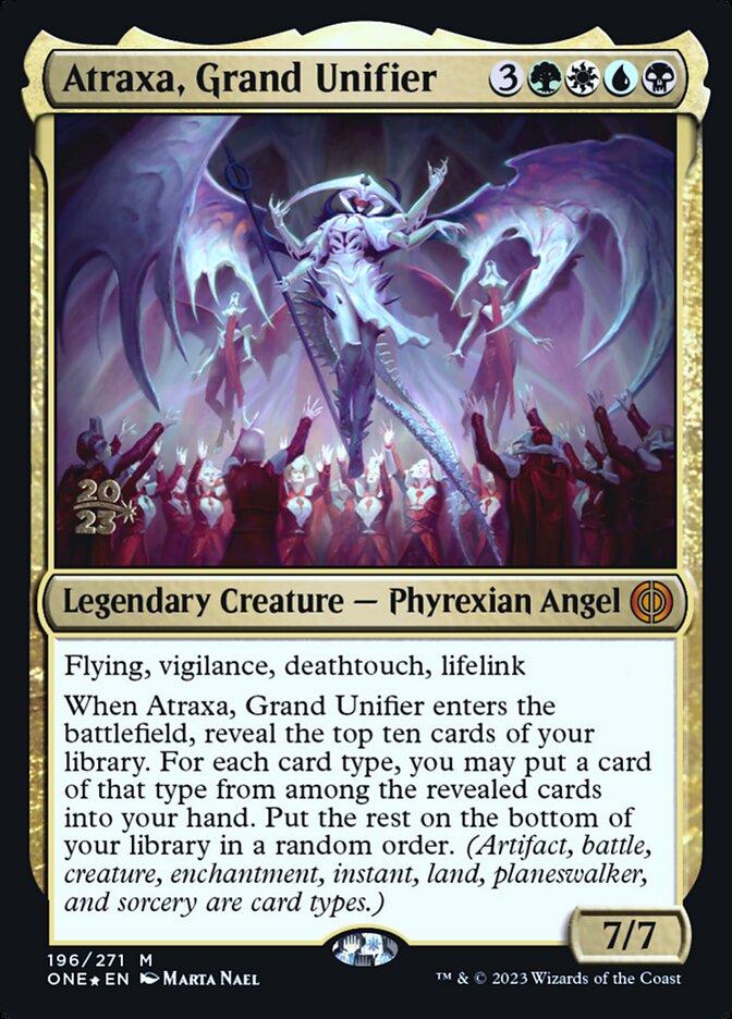 Magic the Gathering Card - Atraxa, Grand Unifier - MTG Circle