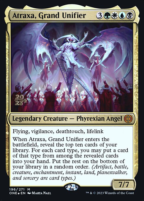 Magic the Gathering Card - Atraxa, Grand Unifier - MTG Circle