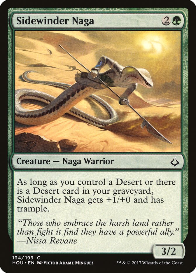 Magic the Gathering Card - Sidewinder Naga - MTG Circle