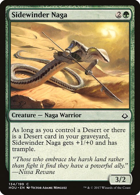 Magic the Gathering Card - Sidewinder Naga - MTG Circle