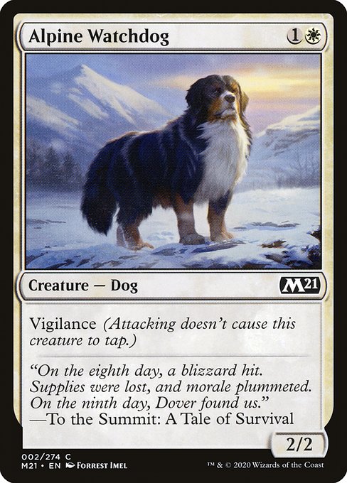 Magic the Gathering Card - Alpine Watchdog - MTG Circle