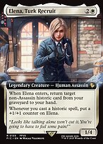 Magic the Gathering Card - Elena, Turk Recruit - MTG Circle