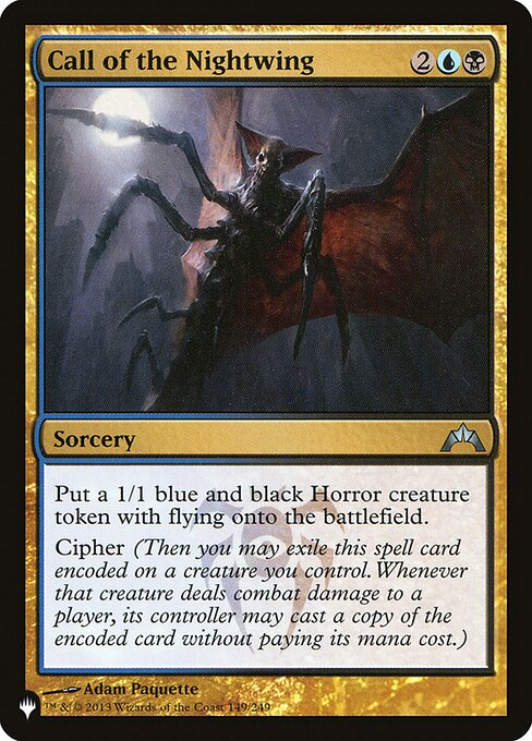 Magic the Gathering Card - Call of the Nightwing - MTG Circle