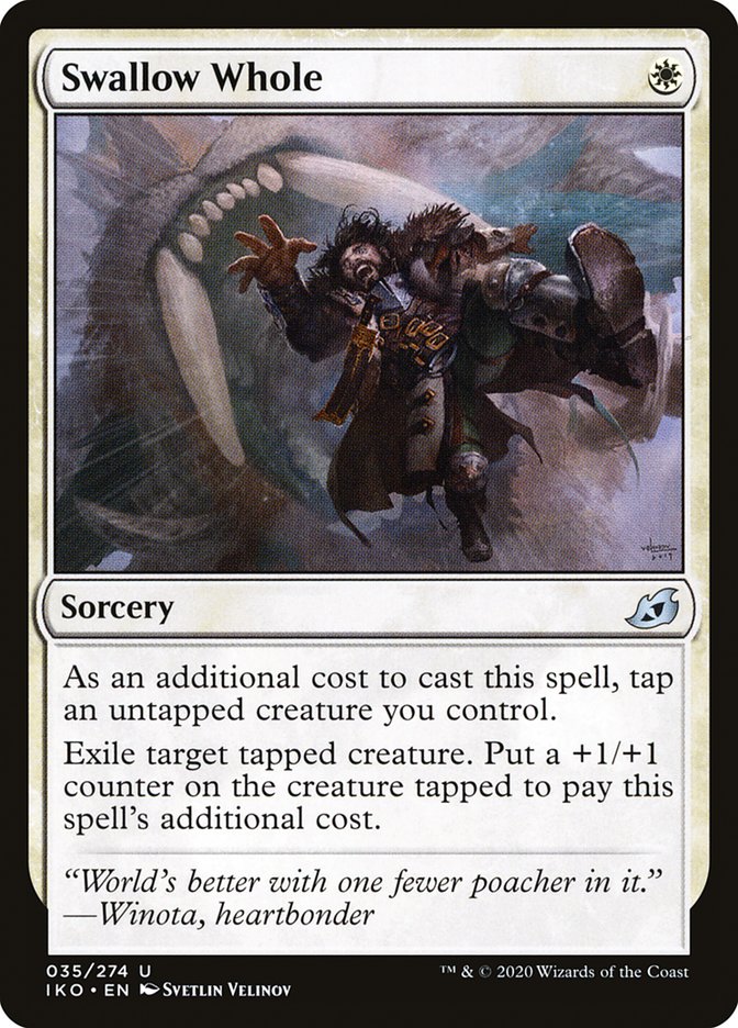 Magic the Gathering Card - Swallow Whole - MTG Circle