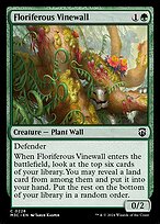 Magic the Gathering Card - Floriferous Vinewall - MTG Circle