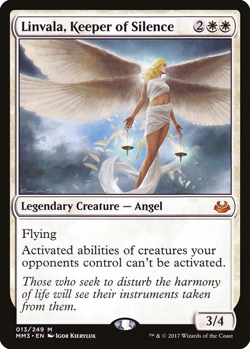Magic the Gathering Card - Linvala, Keeper of Silence - MTG Circle