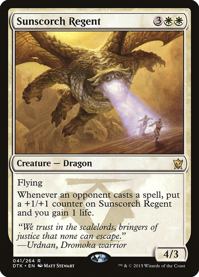 Magic the Gathering Card - Sunscorch Regent - MTG Circle